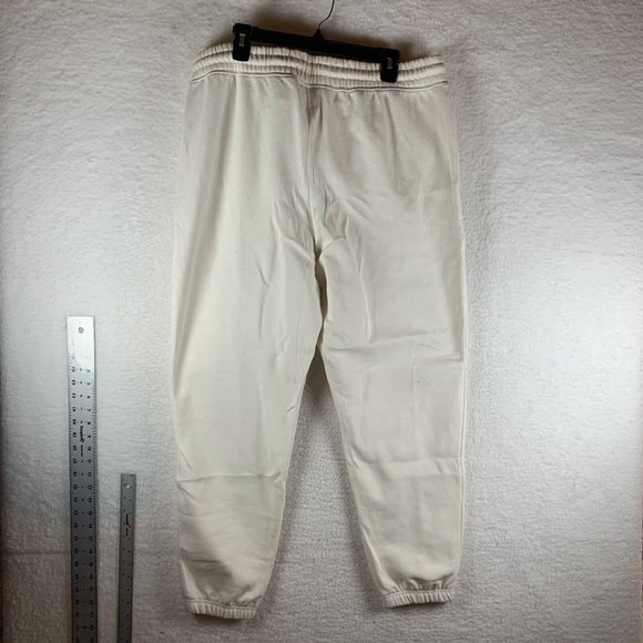 The North Face Sweatpants Women's XL White Cotton Fleece Drawstring‎ Waist 7532 - Picture 2 of 10
